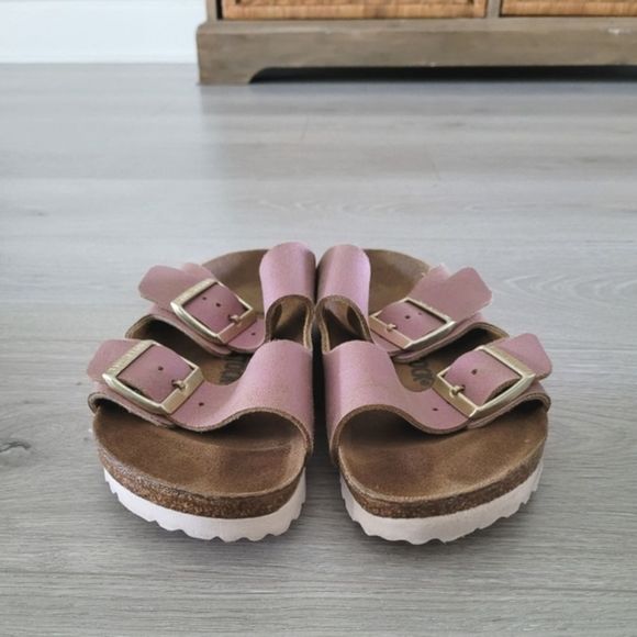 Birkenstock🌷Arizona Washed Metallic Pink Suede size 6 1/2, 37 - Picture 7 of 15